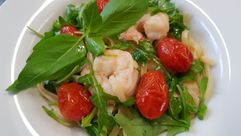 Salade met garnalen