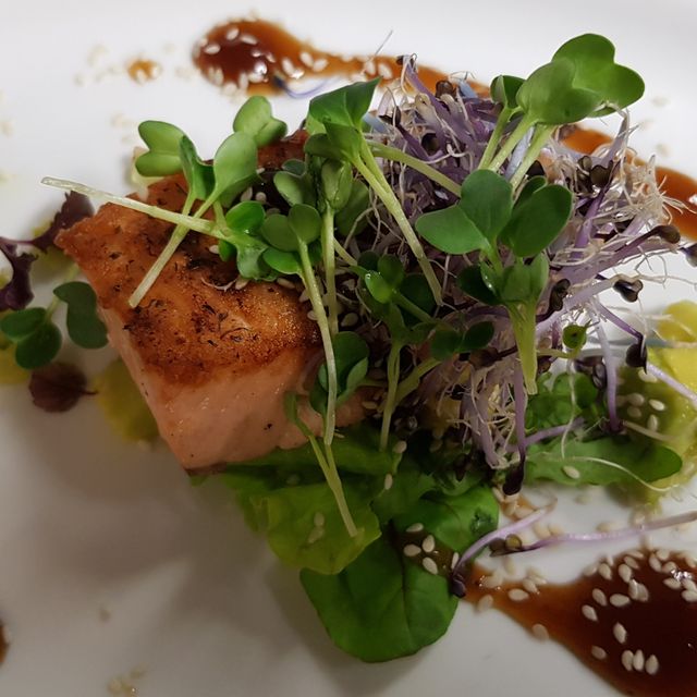 Zalm met waterkers