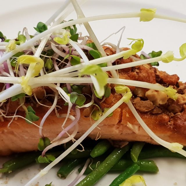 Zalm met noten